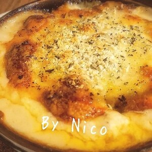 残ったハヤシで❀グラタン風チーズ焼き